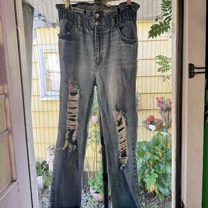 Light washed Denim highwaist pants size 5